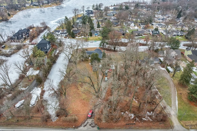 aerial view with a residential view