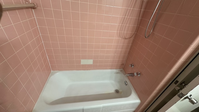 full bath with washtub / shower combination