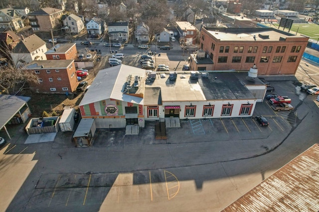 aerial view featuring a residential view