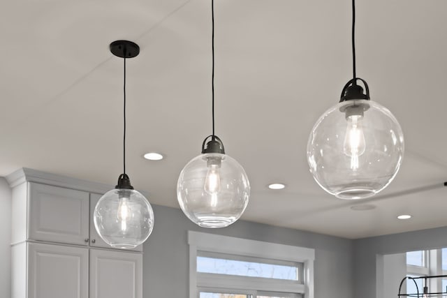 interior details with recessed lighting