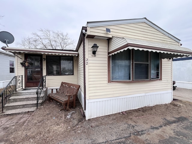 view of manufactured / mobile home