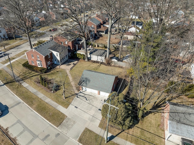 birds eye view of property featuring a residential view