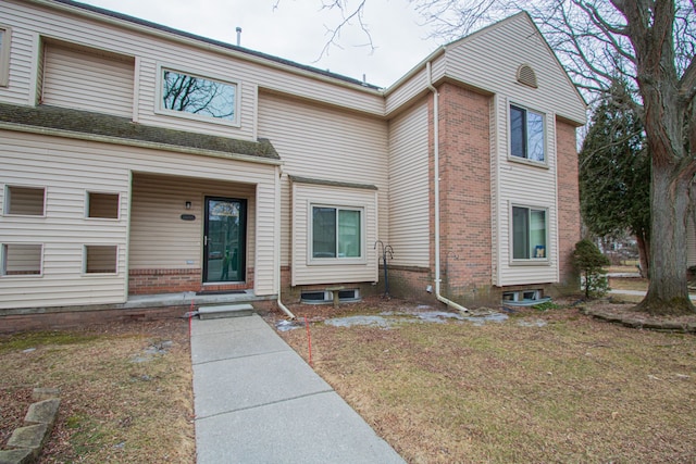 multi unit property with brick siding