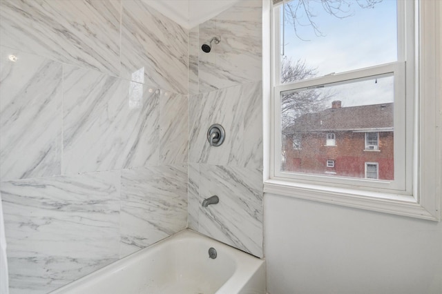 full bathroom featuring shower / bathing tub combination