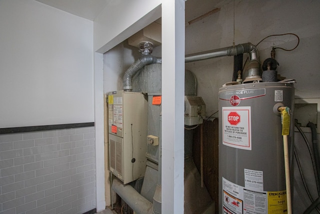 utilities with gas water heater