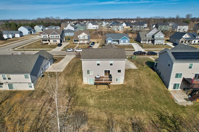 drone / aerial view featuring a residential view