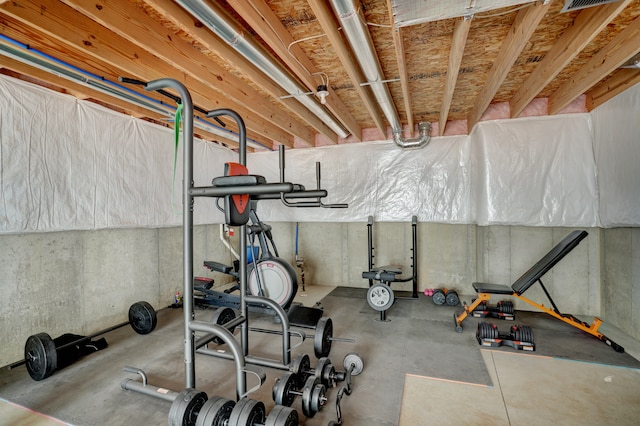 view of exercise room