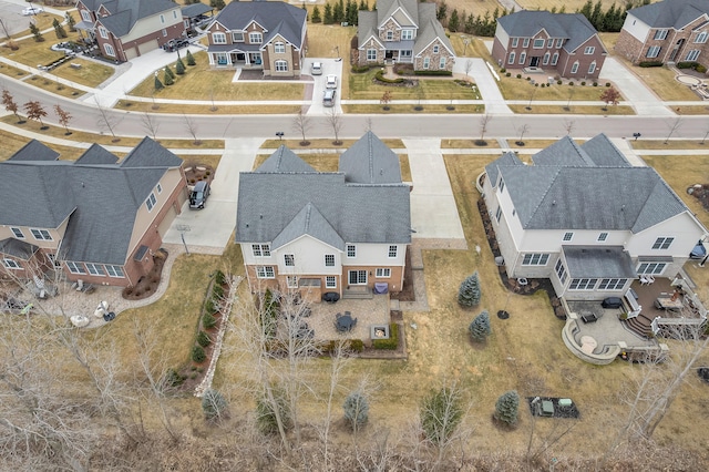 birds eye view of property featuring a residential view