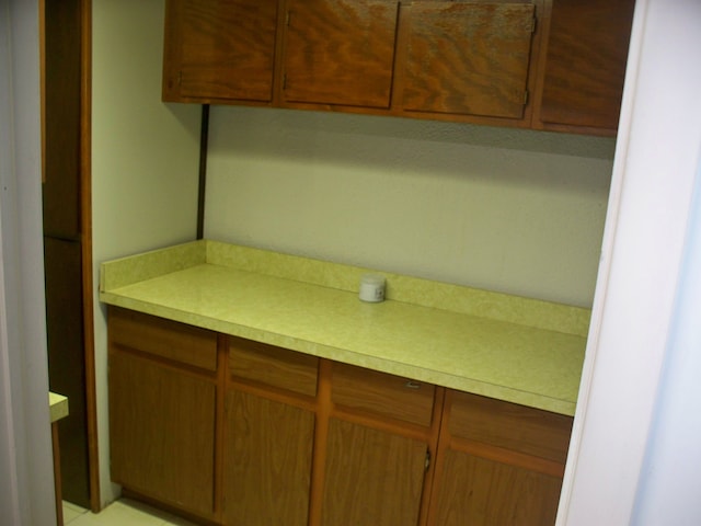 kitchen featuring light countertops