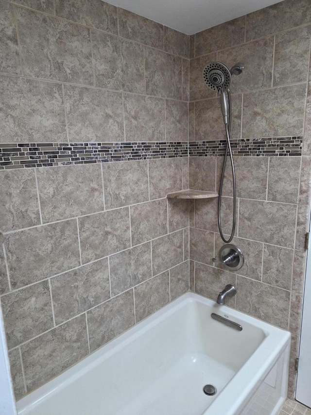 full bathroom featuring tub / shower combination