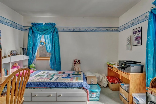 bedroom with carpet flooring