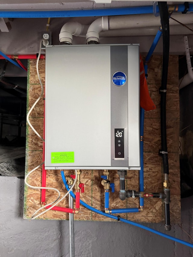 utilities with tankless water heater