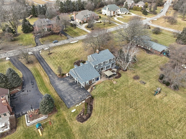 birds eye view of property featuring a residential view