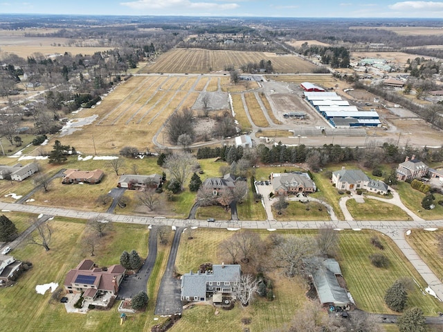 bird's eye view featuring a rural view