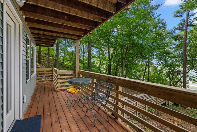 view of wooden terrace