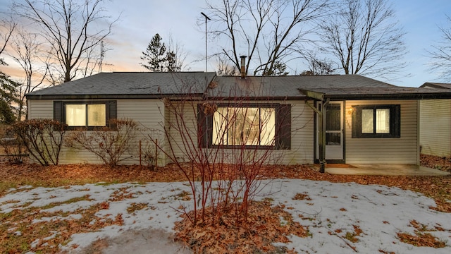 view of front of home