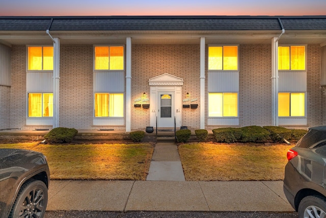 multi unit property with brick siding