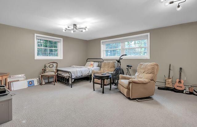 bedroom featuring carpet