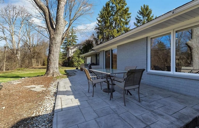 view of patio / terrace featuring outdoor dining space