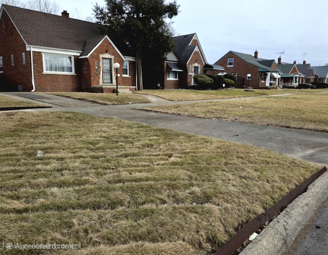 view of street featuring a residential view