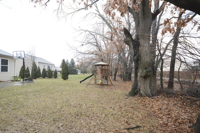 view of yard with playground community