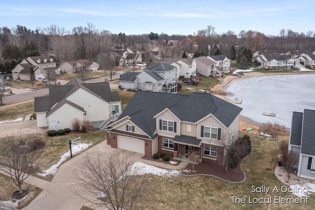 drone / aerial view featuring a residential view