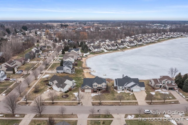 birds eye view of property featuring a residential view