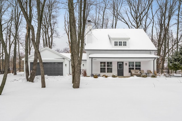 view of front facade with an attached garage