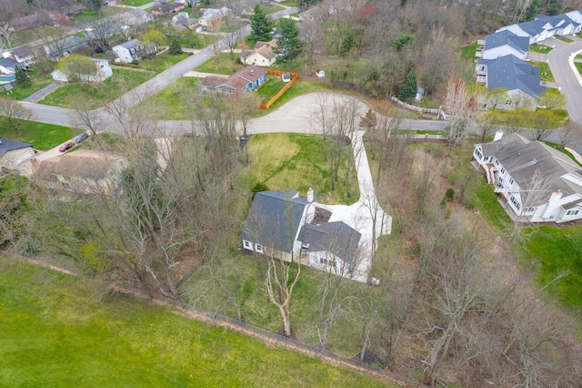 drone / aerial view with a residential view