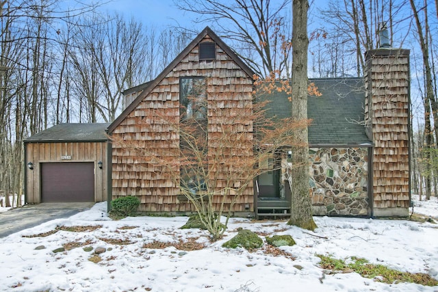 view of front of house featuring an attached garage