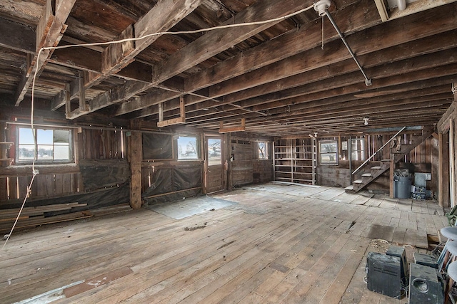 interior space with stairway