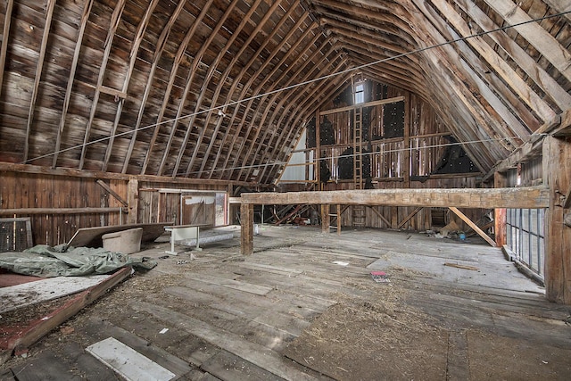 view of attic