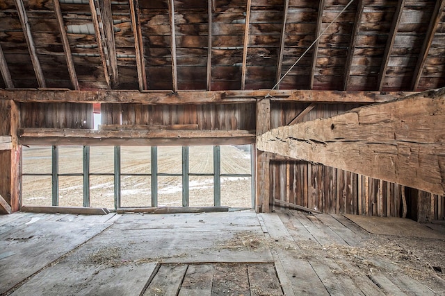 view of attic