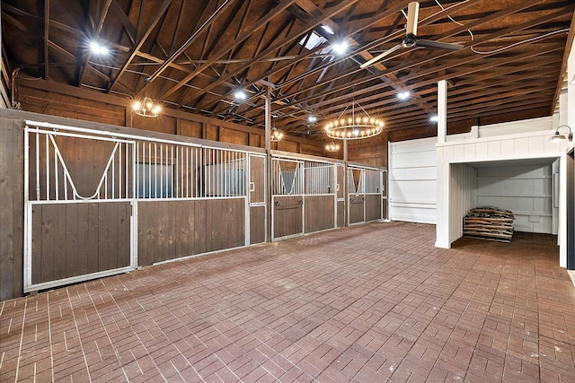 view of horse barn