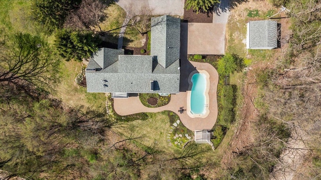 birds eye view of property