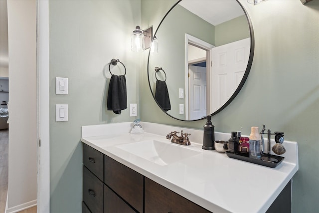 bathroom with vanity