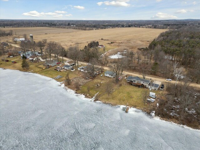 bird's eye view featuring a rural view