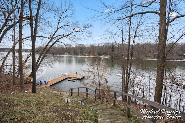 6862 Maplecrest Dr SE, Grand Rapids, MI 49546 - view of dock with a water view