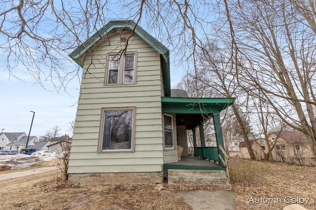 view of front of home