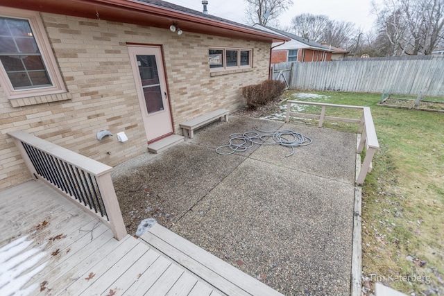 exterior space featuring a yard and fence