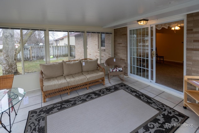 sunroom / solarium with a wealth of natural light