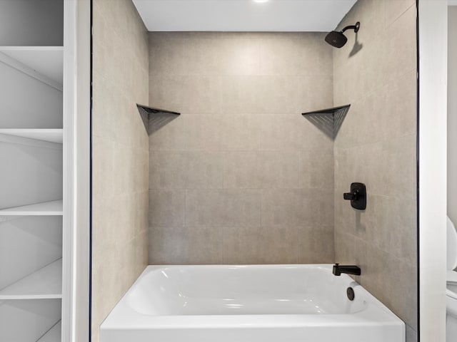 full bathroom with tub / shower combination