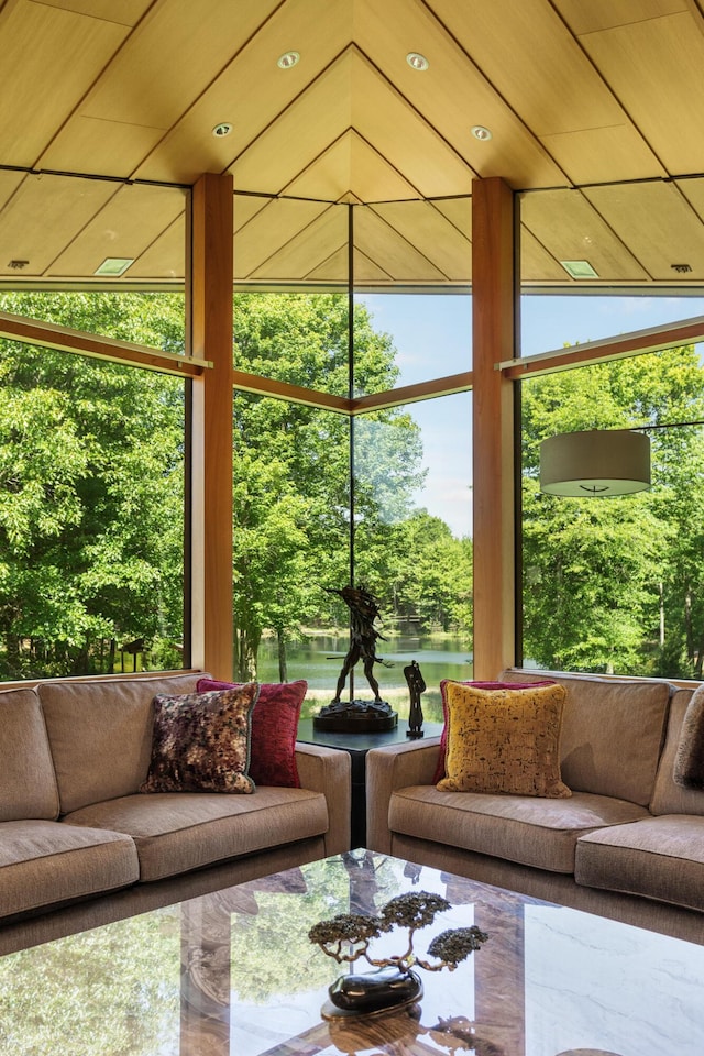 view of sunroom / solarium