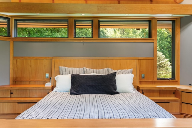 bedroom featuring multiple windows