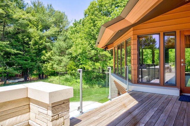 view of wooden terrace