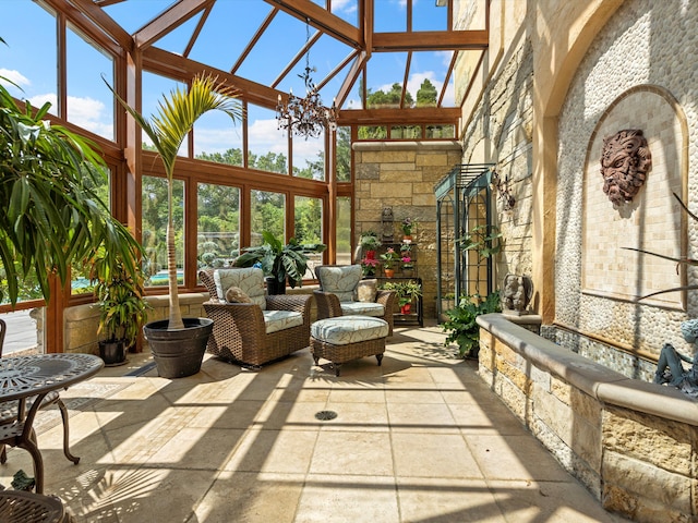 sunroom with a wealth of natural light