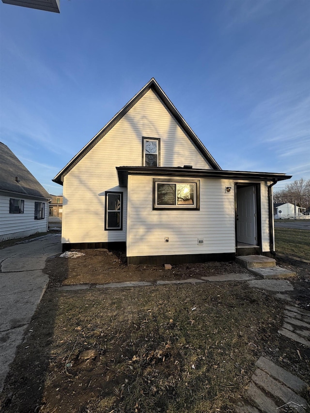 view of back of property