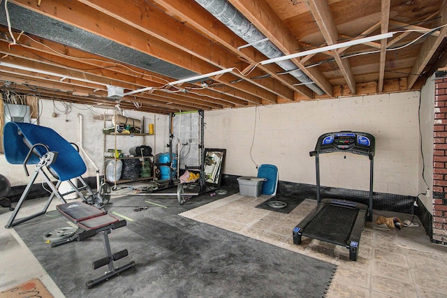 view of workout room