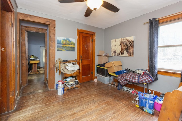 interior space featuring wood finished floors