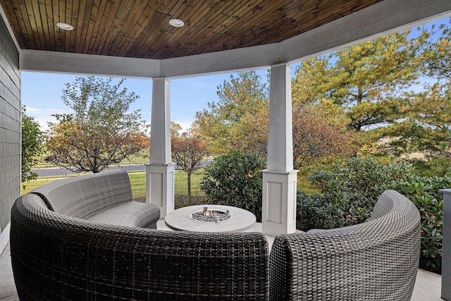 565 Golden Bear Ct, Saint Joseph, MI 49085 - exterior space featuring covered porch